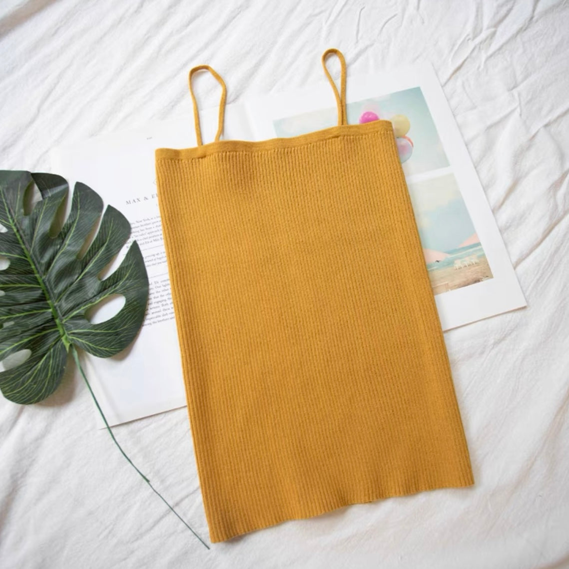 PJ030 Spaghetti Knitted Tube Top