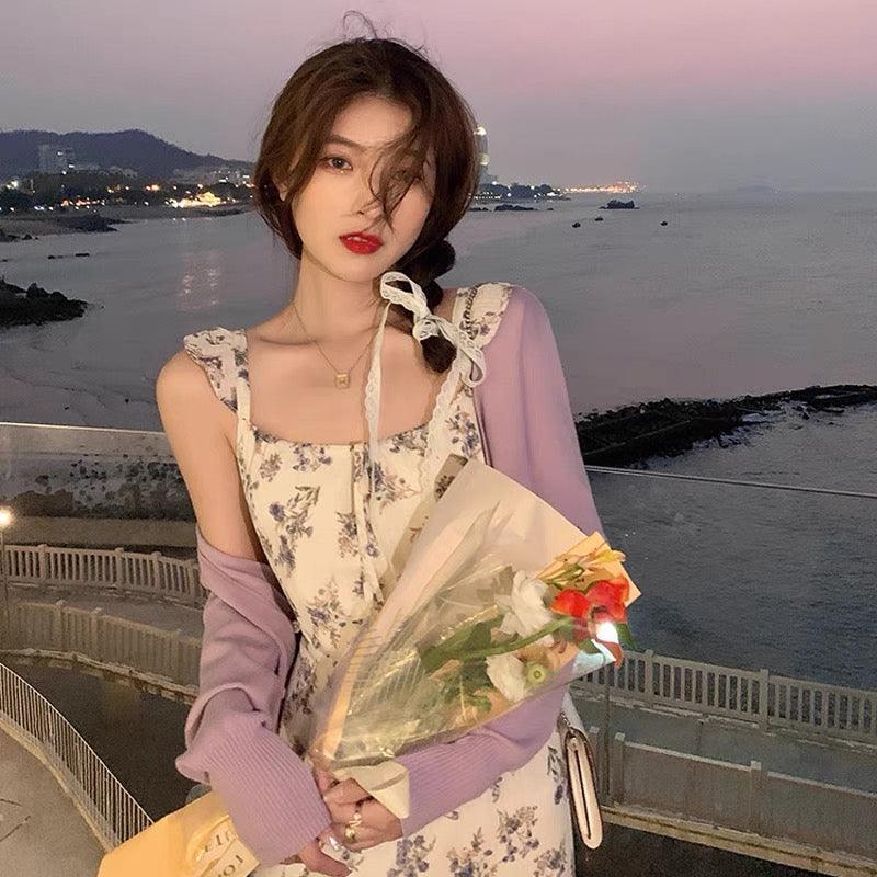 Lavender Floral Strap Dress(S, M) - Hearts & Kisses Fashion Boutique - HNK Online Fashion Malaysia - Buy Dress Online. Shop Dress, Tops, Pants, Rompers, Sportswear & more. We Ship To Malaysia & Singapore.