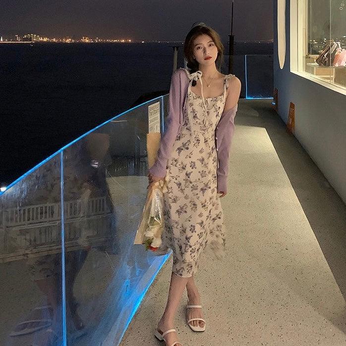 Lavender Floral Strap Dress(S, M) - Hearts & Kisses Fashion Boutique - HNK Online Fashion Malaysia - Buy Dress Online. Shop Dress, Tops, Pants, Rompers, Sportswear & more. We Ship To Malaysia & Singapore.
