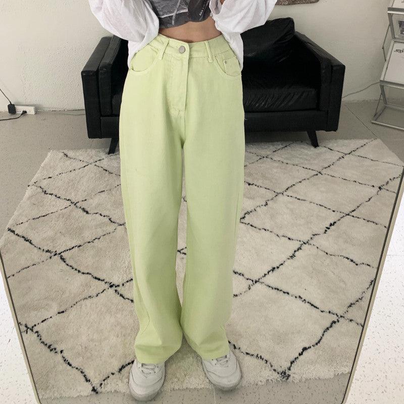 Lime High Waist Jeans Denim Pants (S, M, L) - Hearts & Kisses Fashion Boutique - HNK Online Fashion Malaysia - Buy Dress Online. Shop Dress, Tops, Pants, Rompers, Sportswear & more. We Ship To Malaysia & Singapore.