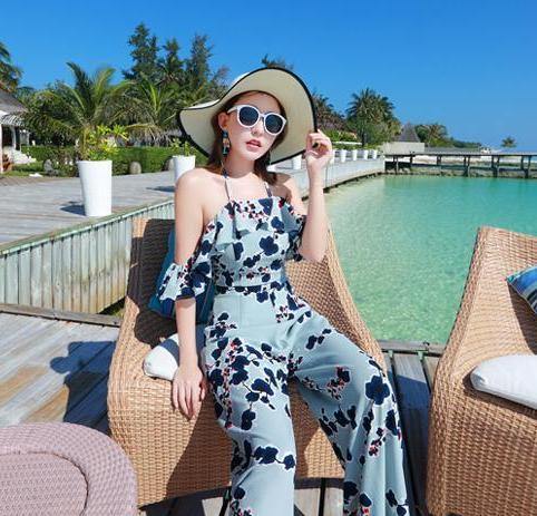 M075 Gisel Beach Premium Jumpsuit - Hearts & Kisses - Hearts & Kisses Online Fashion Boutique. Shop for dress, skirt, korean romper, crop top, two piece set, dinner dress online, ready stock.