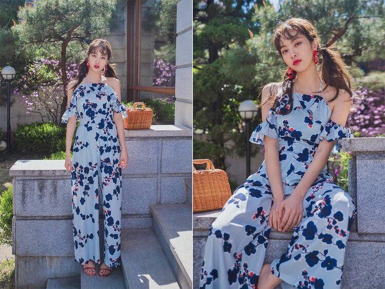 M075 Gisel Beach Premium Jumpsuit - Hearts & Kisses - Hearts & Kisses Online Fashion Boutique. Shop for dress, skirt, korean romper, crop top, two piece set, dinner dress online, ready stock.