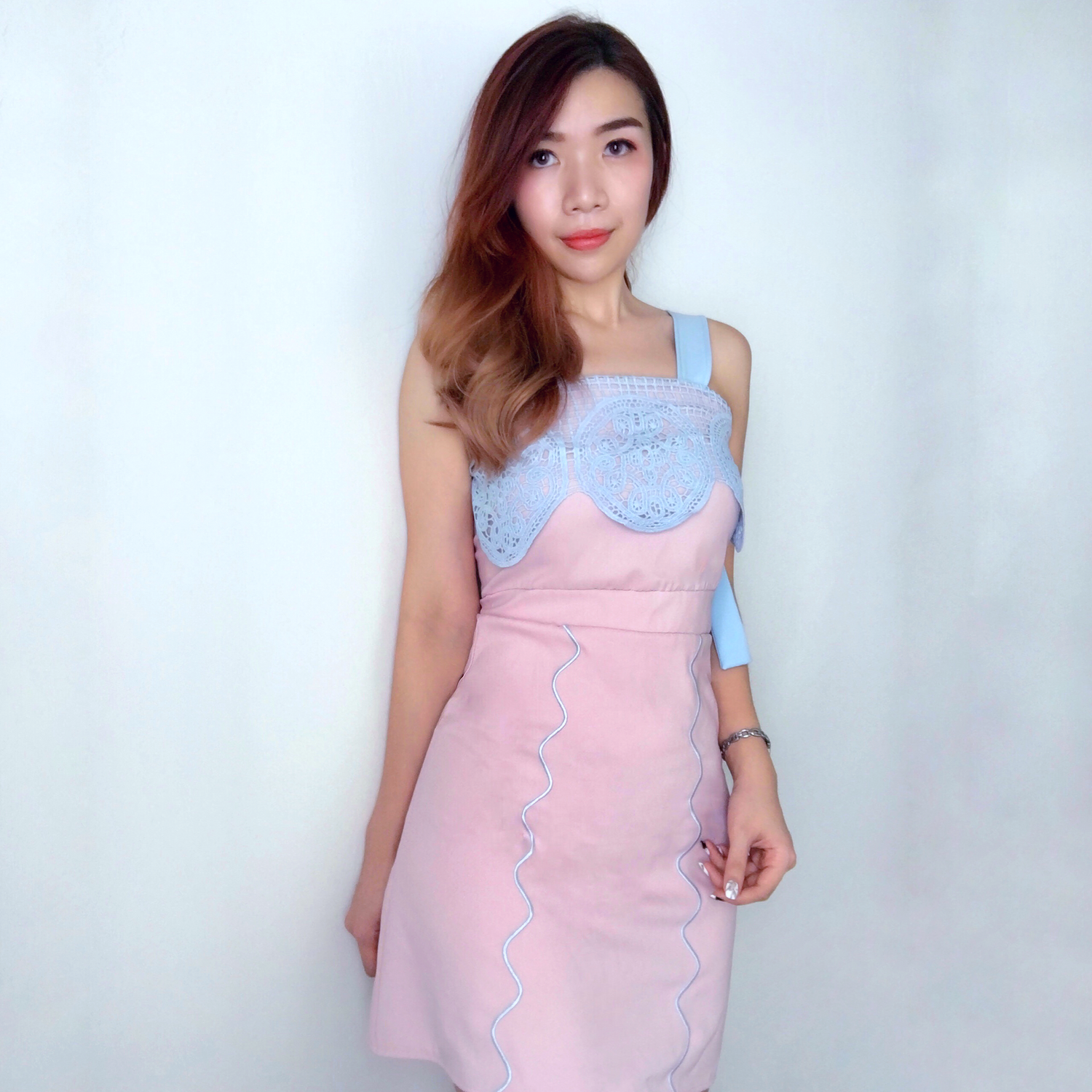 N022 Little Laces Sweet Dress - Hearts & Kisses - Hearts & Kisses Online Fashion Boutique. Shop for dress, skirt, korean romper, crop top, two piece set, dinner dress online, ready stock.
