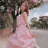 PA022 Fairy Pink Maxi Dress (S, M, L) - Hearts & Kisses Fashion Boutique - HNK Online Fashion Malaysia - Shop Dress, Tops, Pants, Rompers, Sportswear & more. We Ship To Malaysia & Singapore.