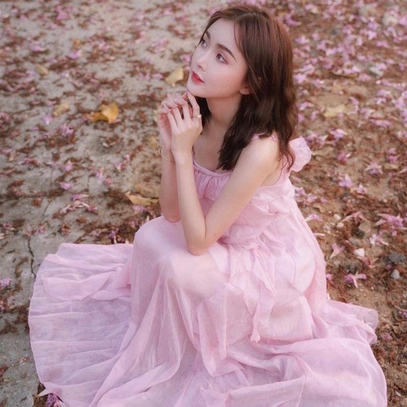 PA022 Fairy Pink Maxi Dress (S, M, L) - Hearts & Kisses Fashion Boutique - HNK Online Fashion Malaysia - Shop Dress, Tops, Pants, Rompers, Sportswear & more. We Ship To Malaysia & Singapore.