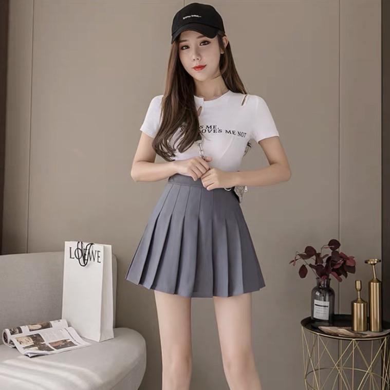 PA135 Colour Pleated Skirt Hearts Kisses Online Fashion Boutique HNK Buy Dress Online Hearts Kisses Fashion Boutique