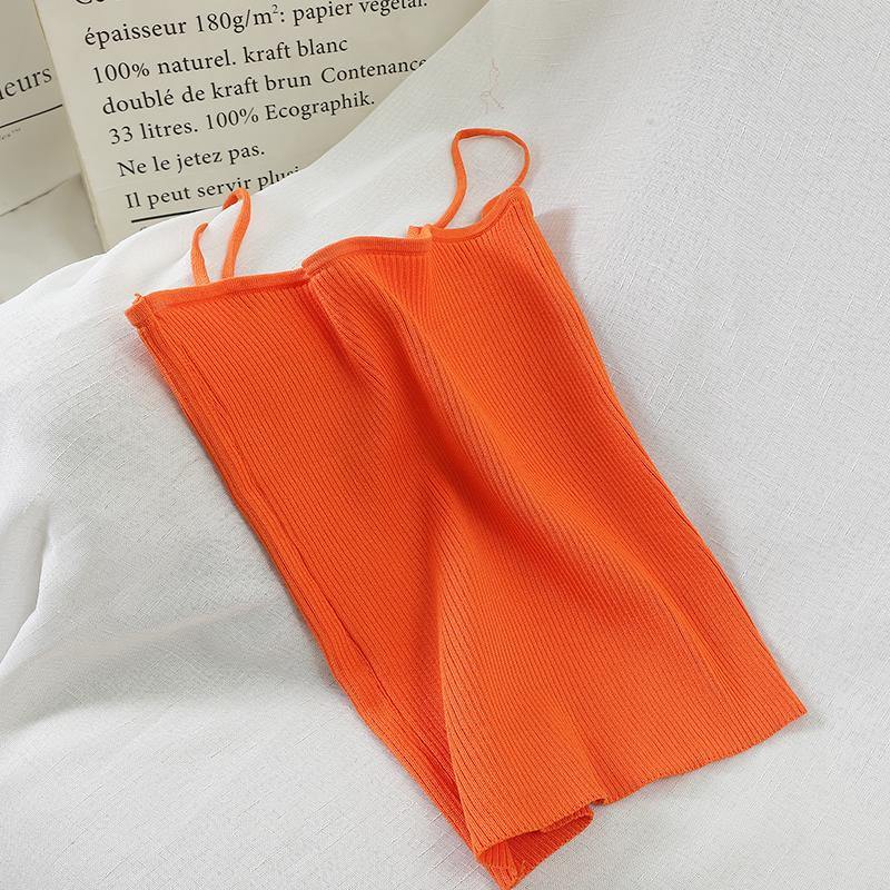 PJ030 Spaghetti Knitted Tube Top - Hearts & Kisses