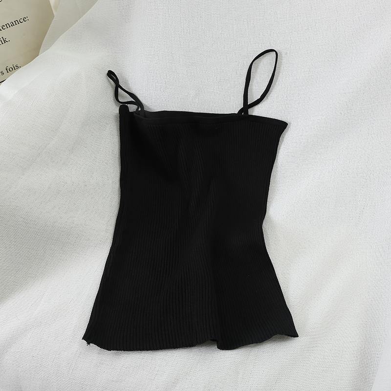 PJ030 Spaghetti Knitted Tube Top - Hearts & Kisses