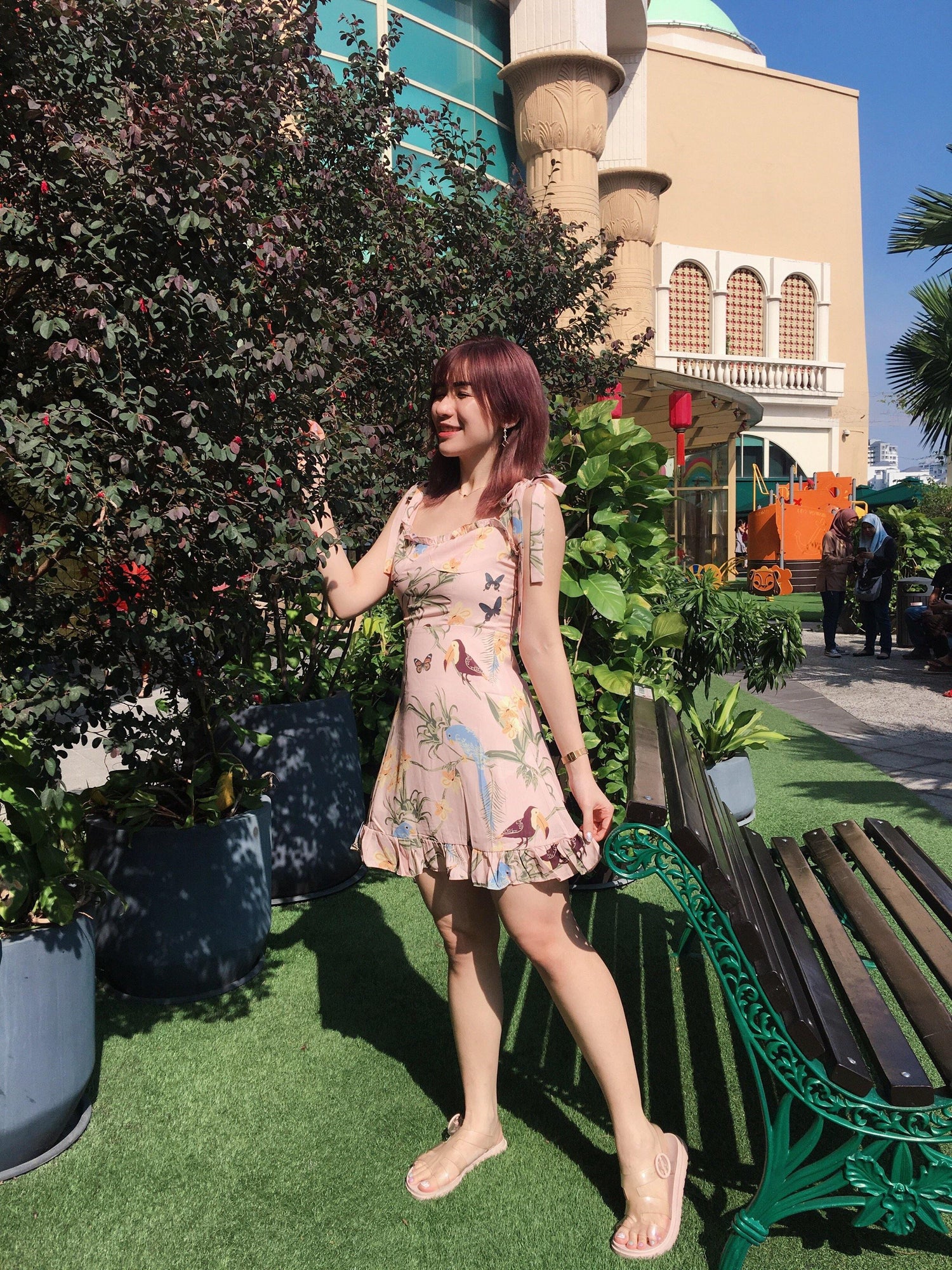 PS020 Tropical Dress (S, M, L) - Hearts & Kisses