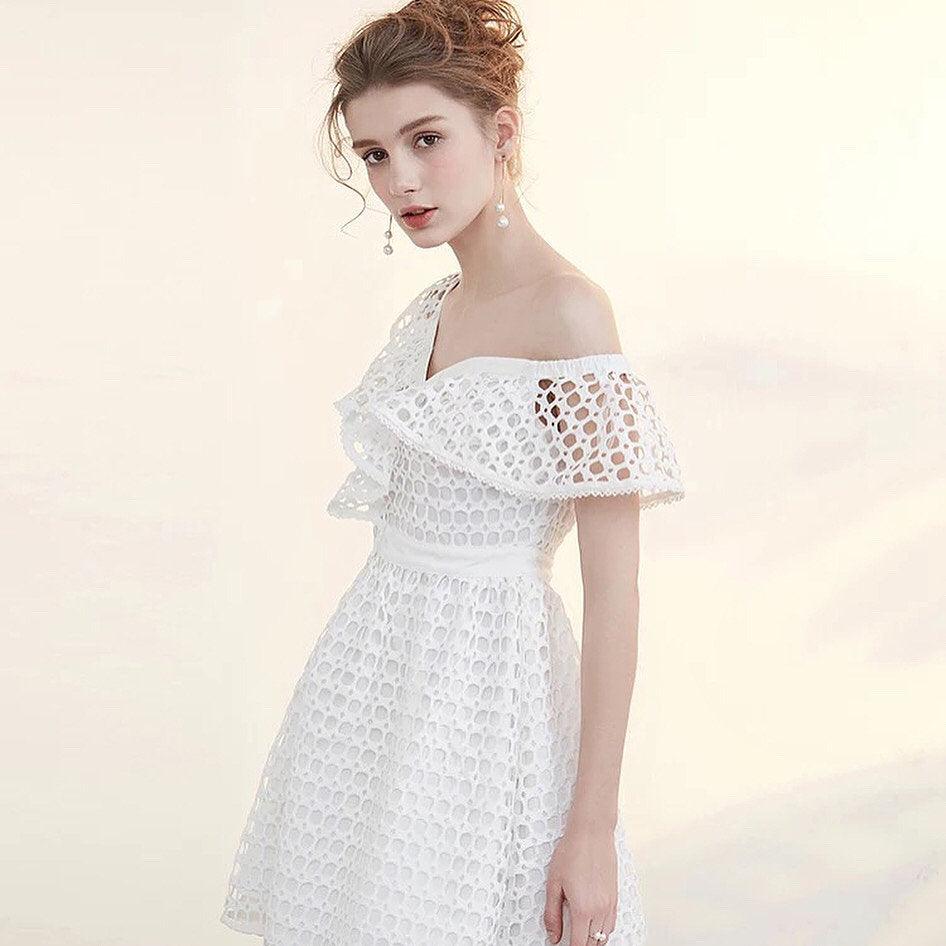 S002 Premium Off Shoulder Dress (Black)-Hearts & Kisses Online Fashion Boutique