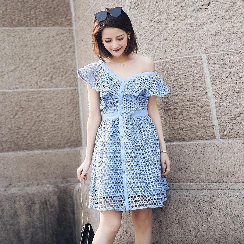 S002 Premium Off Shoulder Dress (Black)-Hearts & Kisses Online Fashion Boutique