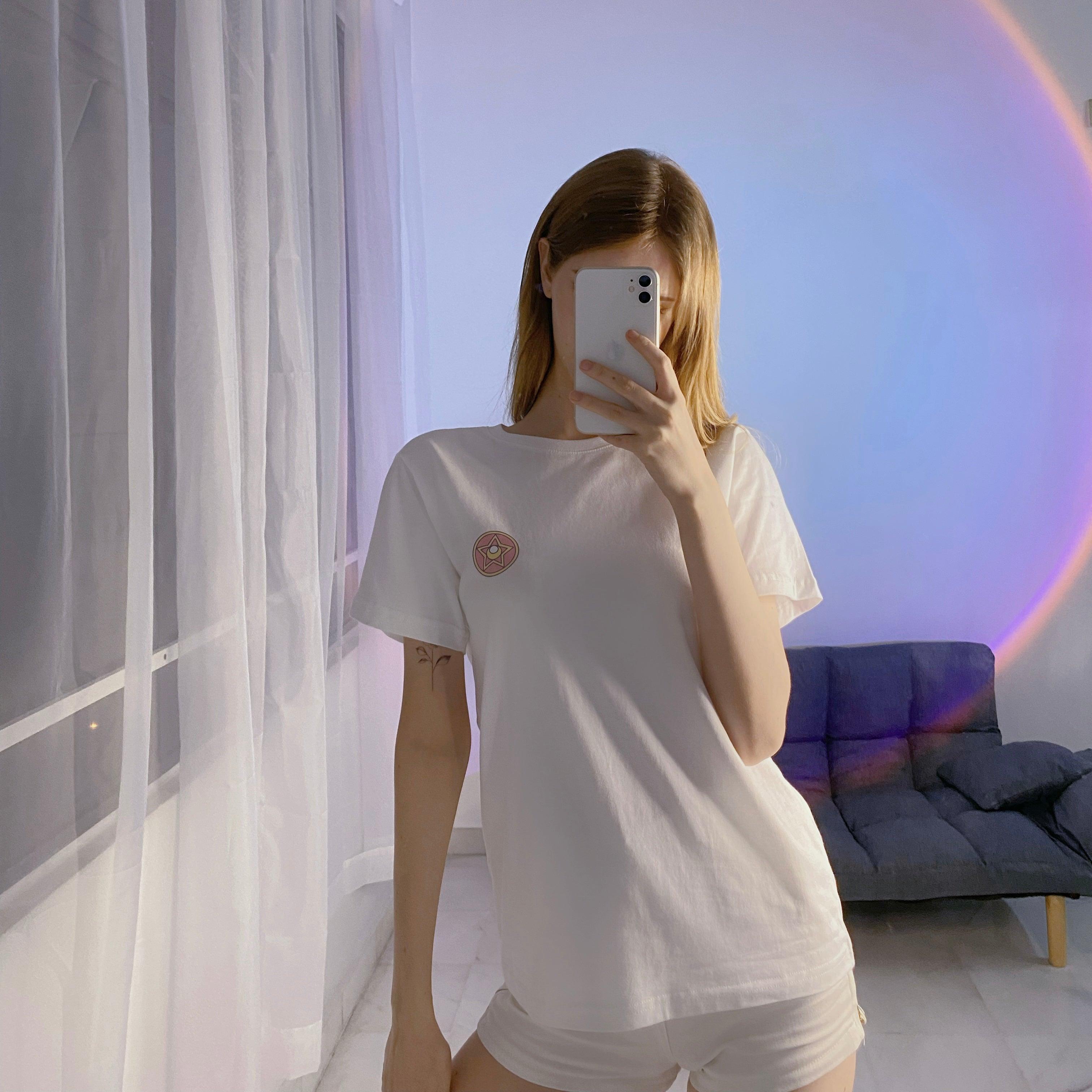 Sailormoon Weapon Print T Shirt Top ( S, M, L, XL) - Hearts & Kisses Fashion Boutique - Online Fashion Malaysia - Dress, Tops, Pants, Rompers, Sportswear & more. We Ship To Malaysia & Singapore