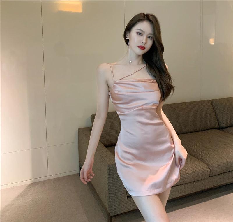 Silky A Line Pink Dress (S, M) - Hearts & Kisses Fashion Boutique - Online Fashion Malaysia - Dress, Tops, Pants, Rompers, Sportswear & more. We Ship To Malaysia & Singapore