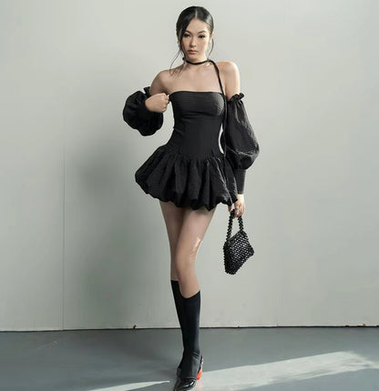Tube Dress With Sleeve Set(预订优惠）