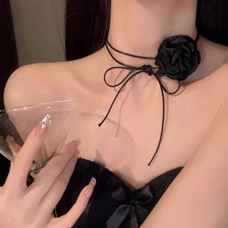 Black Flo Necklace Choker NL05
