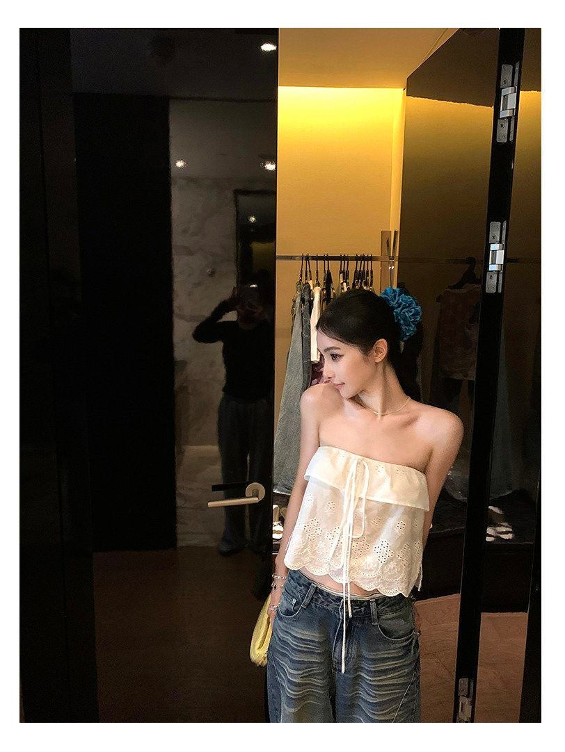 Embroidery Tube Top
