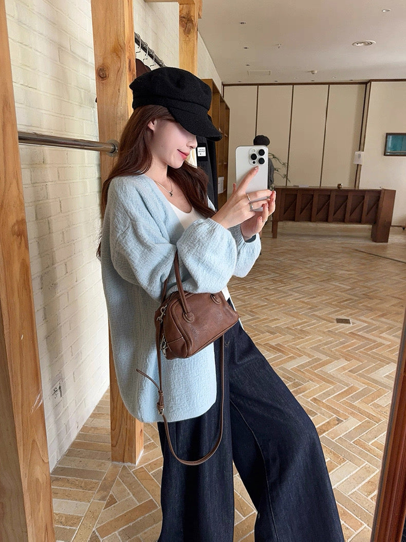 Casual Knitted Long Sleeve Cardigan Top