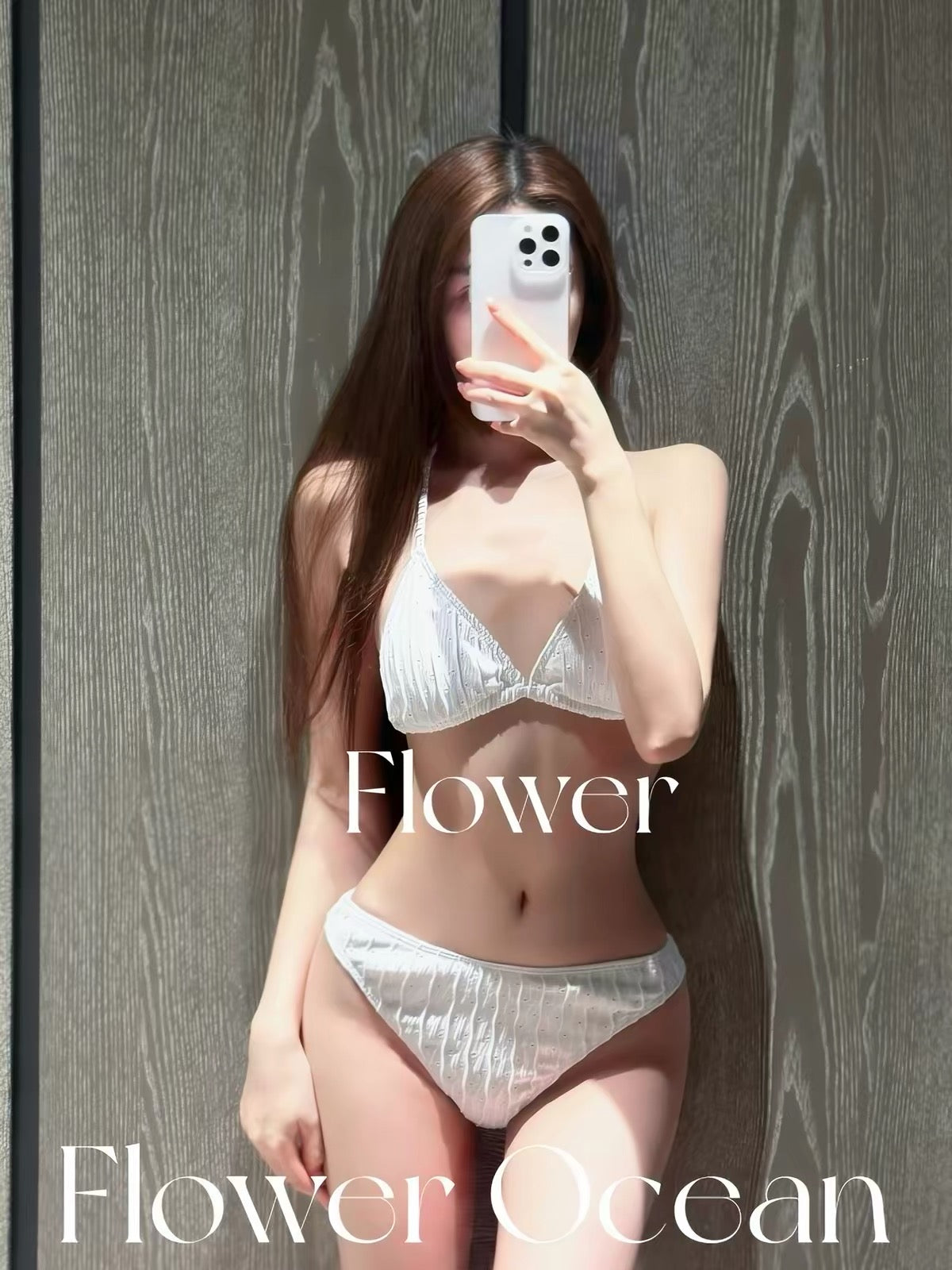 White Bikini BK16 Laces Dress Three Piece Set