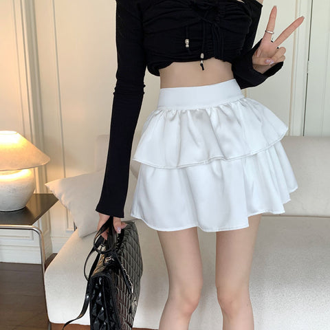 White High Waist Skirt (S, M, L)