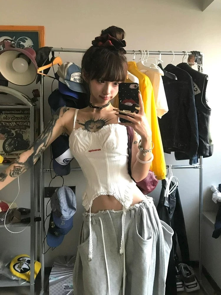 White Strap Top (S)