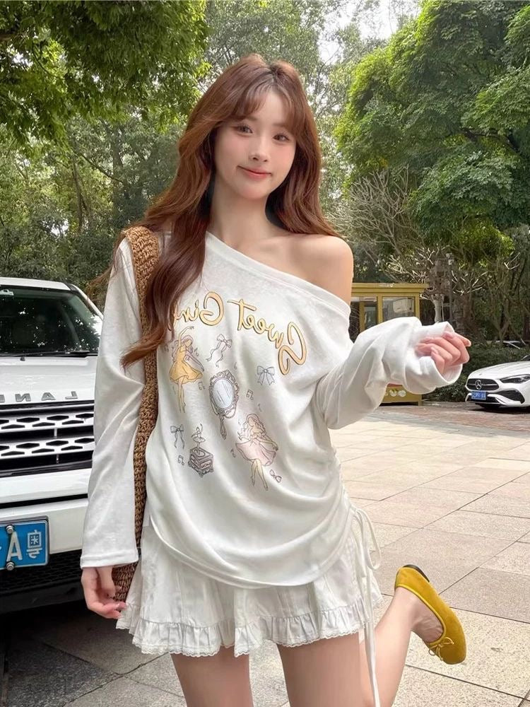 Oversized Thin Long Sleeve Top (B)