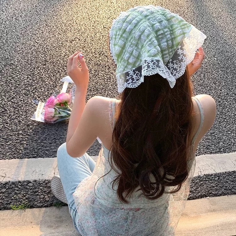 Ginham Lace Hair Headband