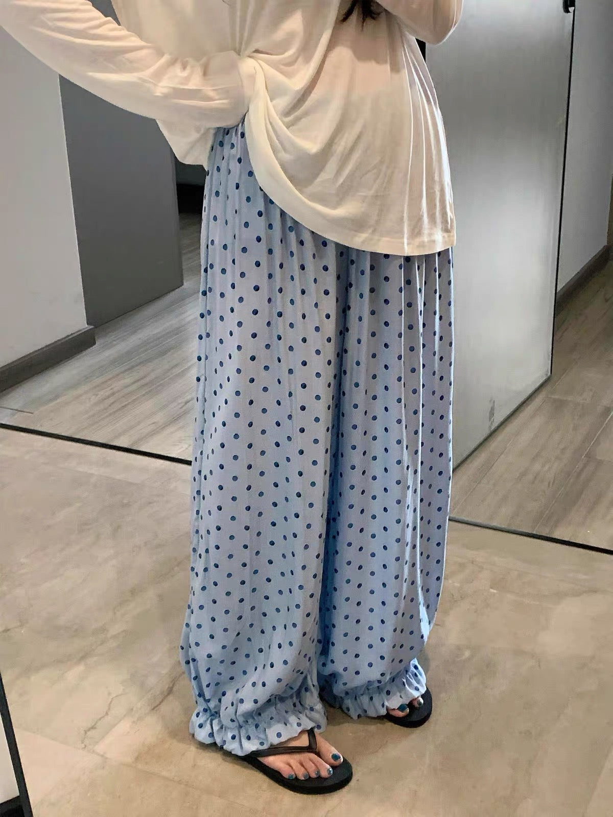 Comfy Polka Dot Long Pants