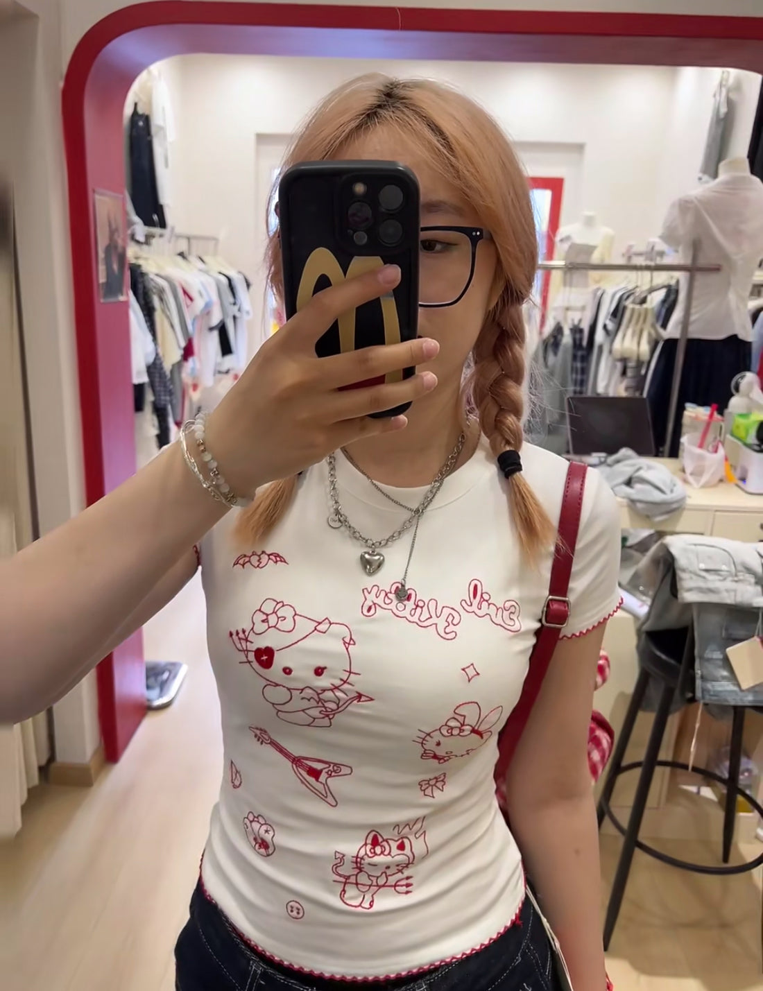 Kitty White Thin Top