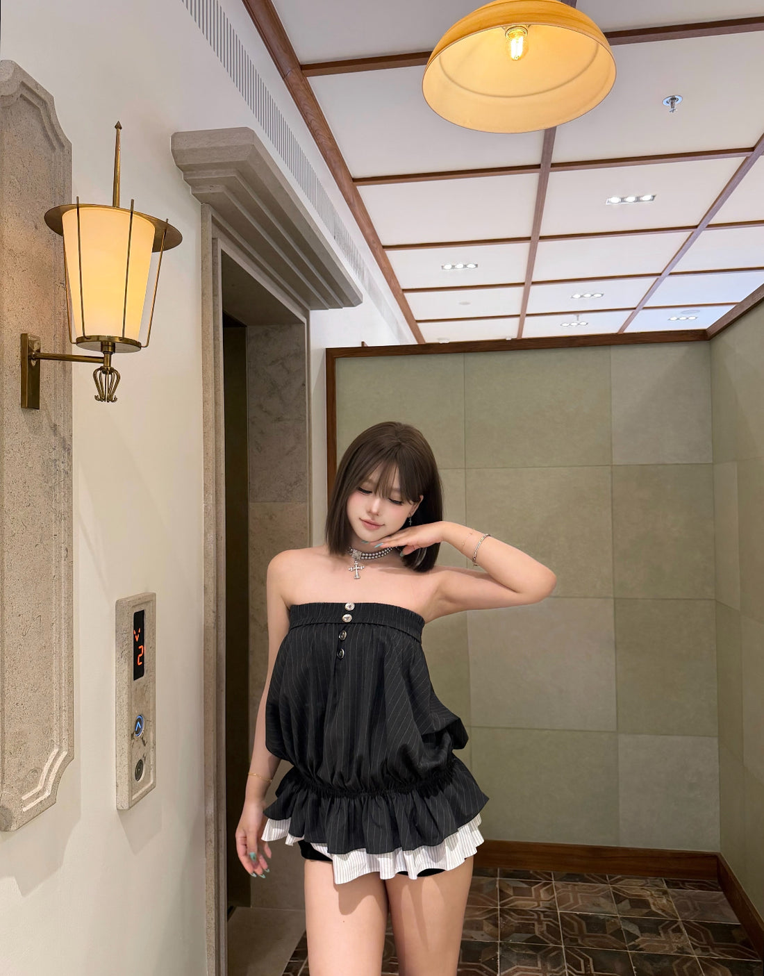 Black Tube Long Top