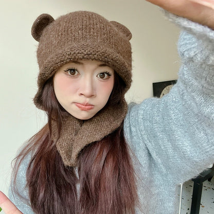 Knitted Teddy Hat