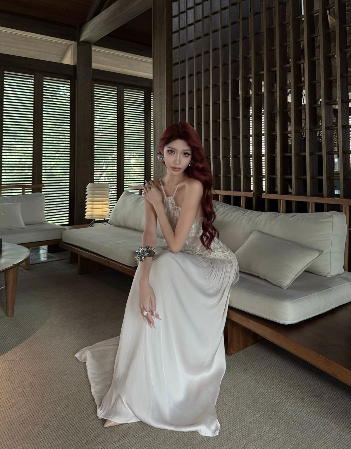 Beige Laces Dress (S)
