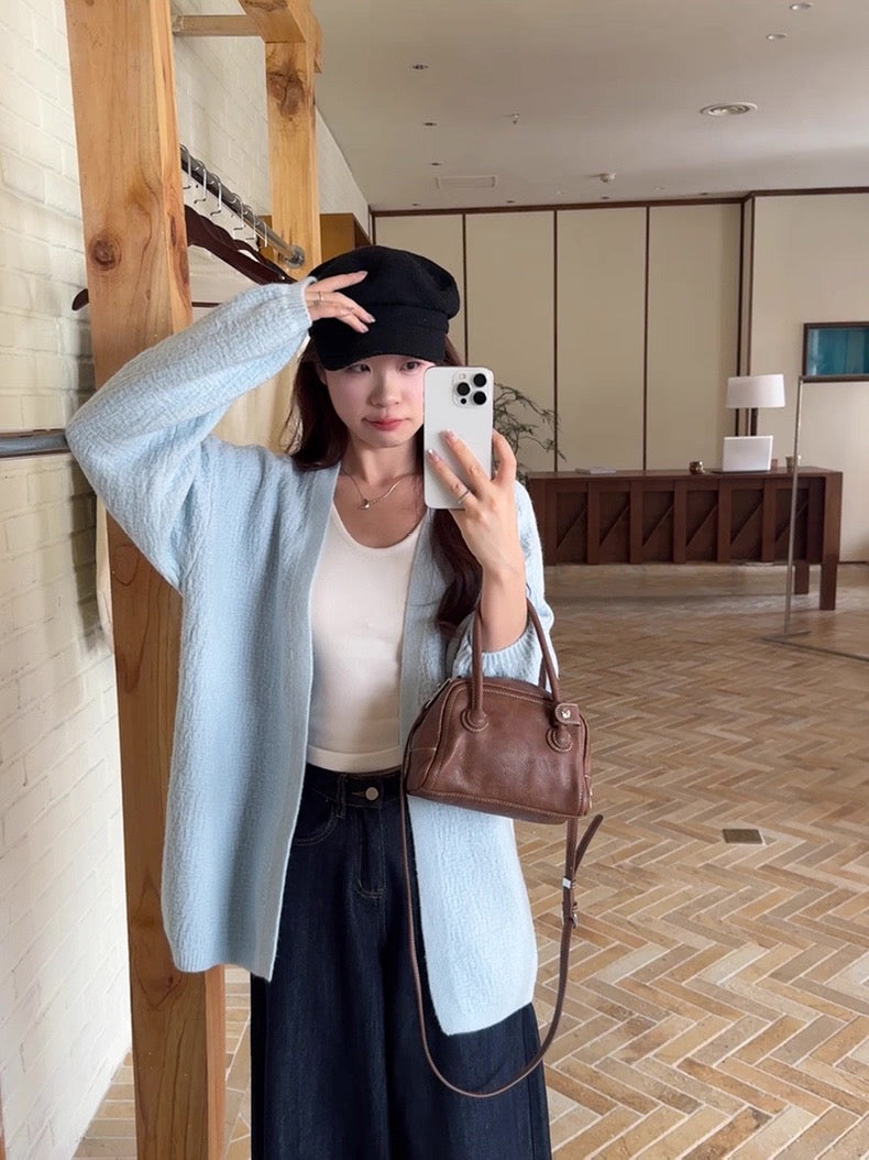 Casual Knitted Long Sleeve Cardigan Top