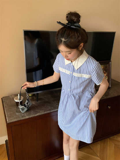 Dolly Stripe Blue Dress