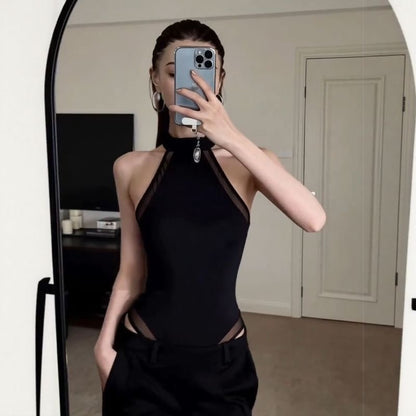 Mix Mesh Thin Inner Suit (White, Black)