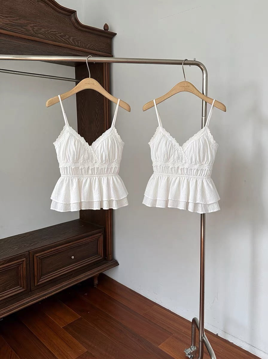 Mix Lace Strap Top