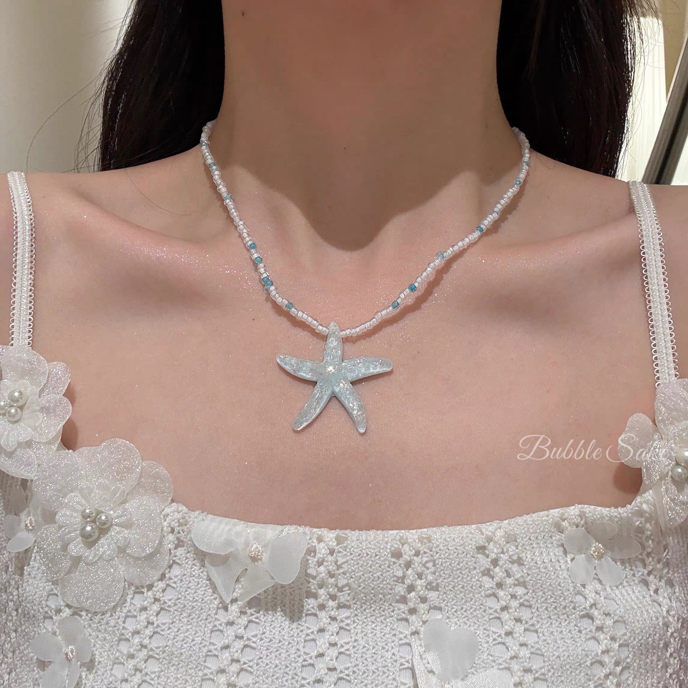 Ocean Starfish Pearl Necklace Set NL09