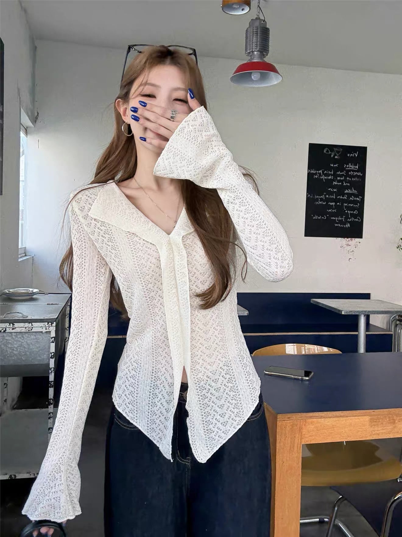 Knitted Slim Fit Long Sleeve Top