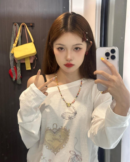 Oversized Thin Long Sleeve Top (A)