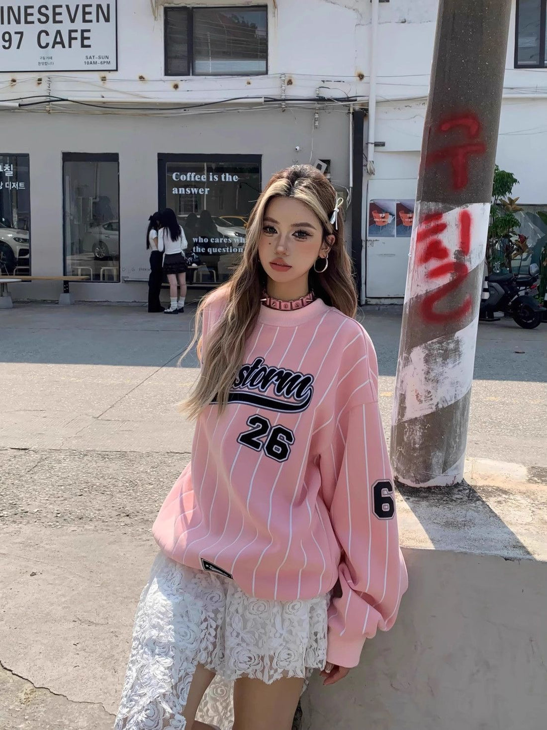 No.26 Stripe Sweater Long Sleeve Top