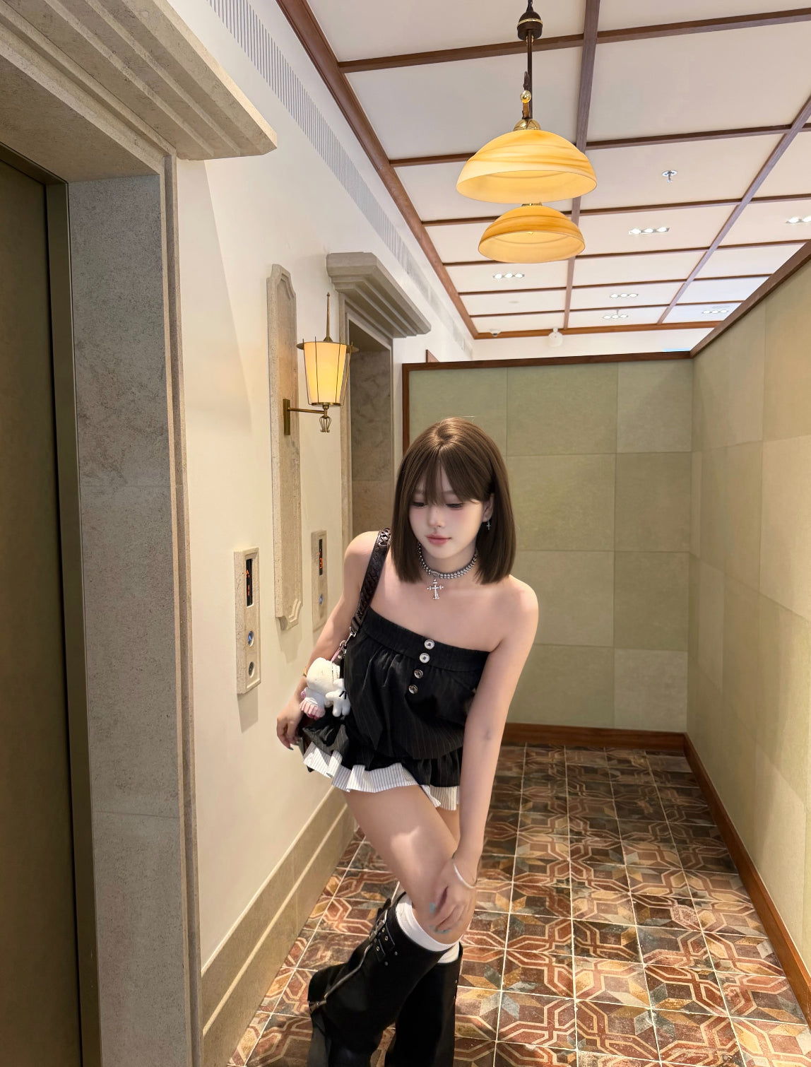 Black Tube Long Top