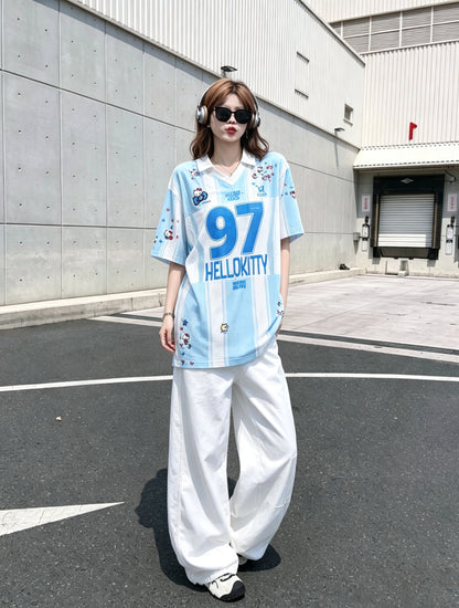 No.97 Blue Ball Tee Top