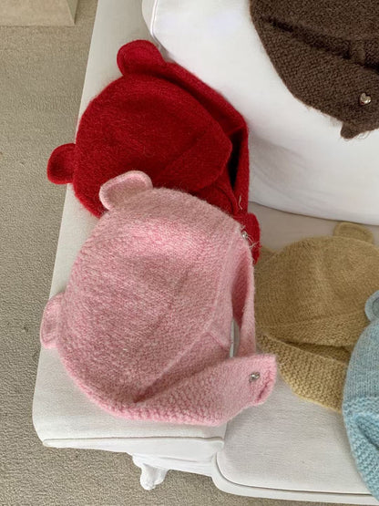 Knitted Teddy Hat