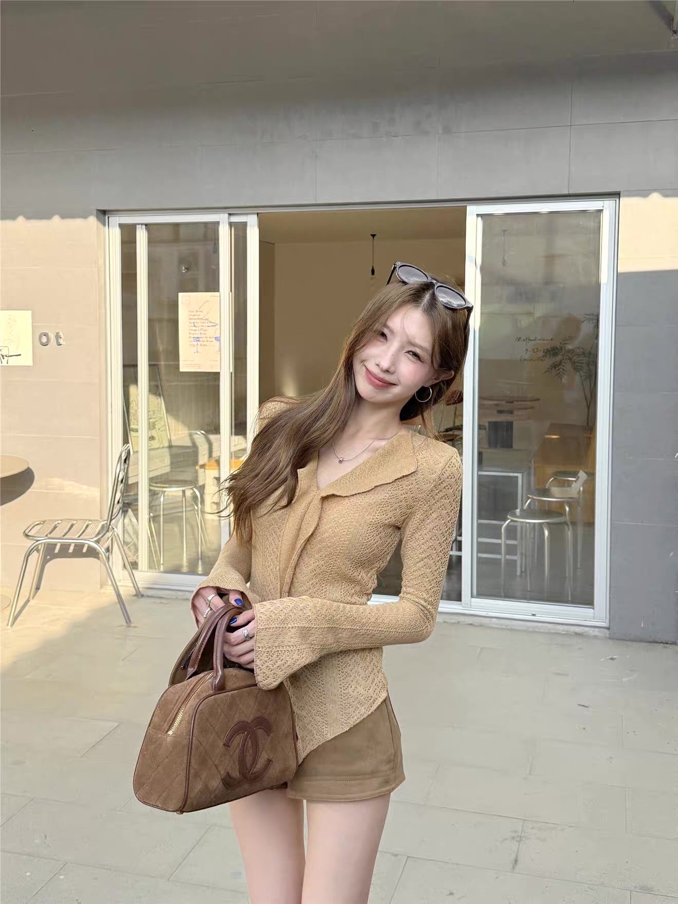 Knitted Slim Fit Long Sleeve Top