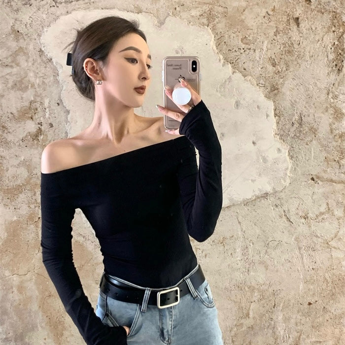 Off Shoulder Long Sleeve Top