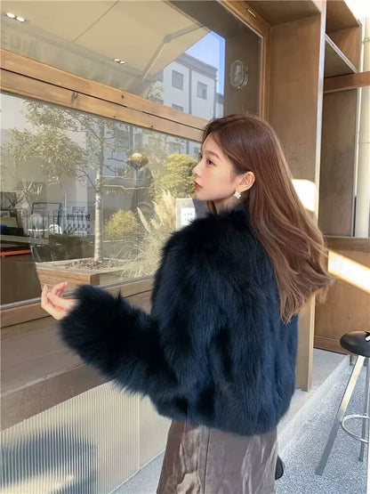 Alexandra Furry Cardigan(5 Colors)