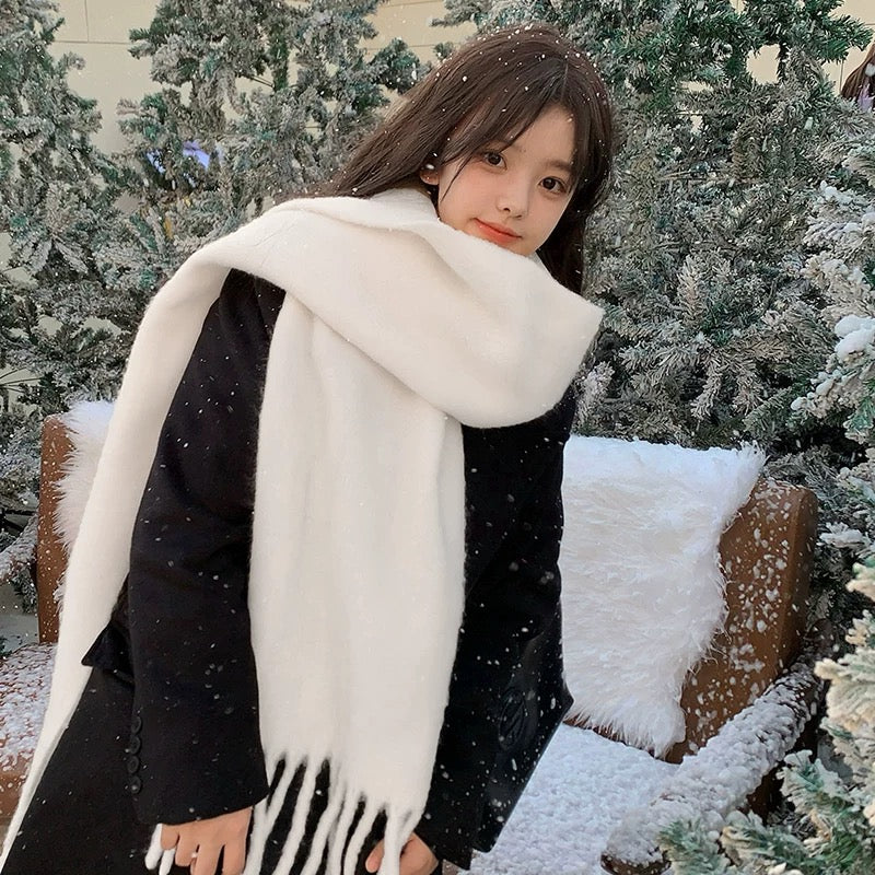 Winter Scarf (Blue, White, Grey, Pink)