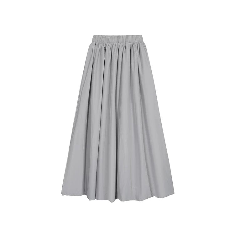 Grey Lantern Long Skirt