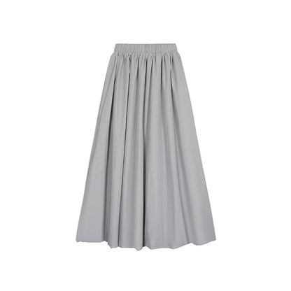 Grey Lantern Long Skirt