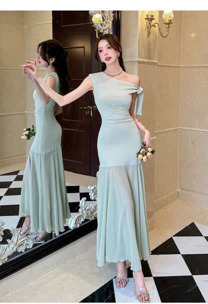 Mint Green Mix Mesh Dress (S, M, L)