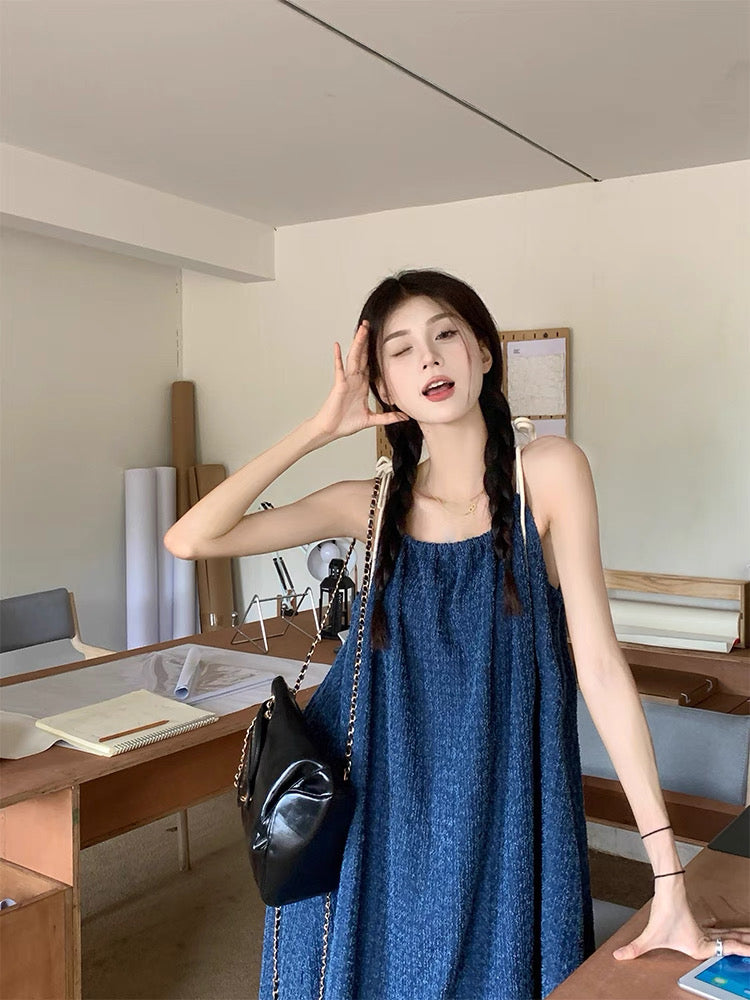 Navy Blue Long Dress